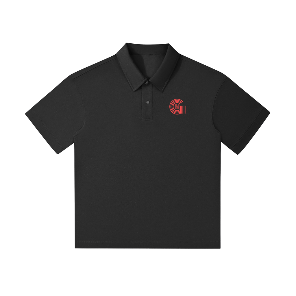 Drop Shoulder Short-Sleeve Polo