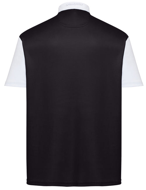 Classic Argyle Mens Golf Polo Shirt - Pink & Black by ReadyGOLF