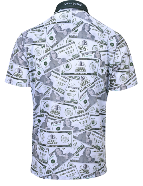 Beer Money Mens Golf Polo Shirt by ReadyGOLF