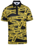 Caution Bad Driver Mens Golf Polo Shirt