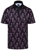 Neon Flamingos Mens Golf Polo Shirt by ReadyGOLF