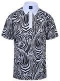 Zebra in the Print Mens Golf Polo Shirt by ReadyGOLF